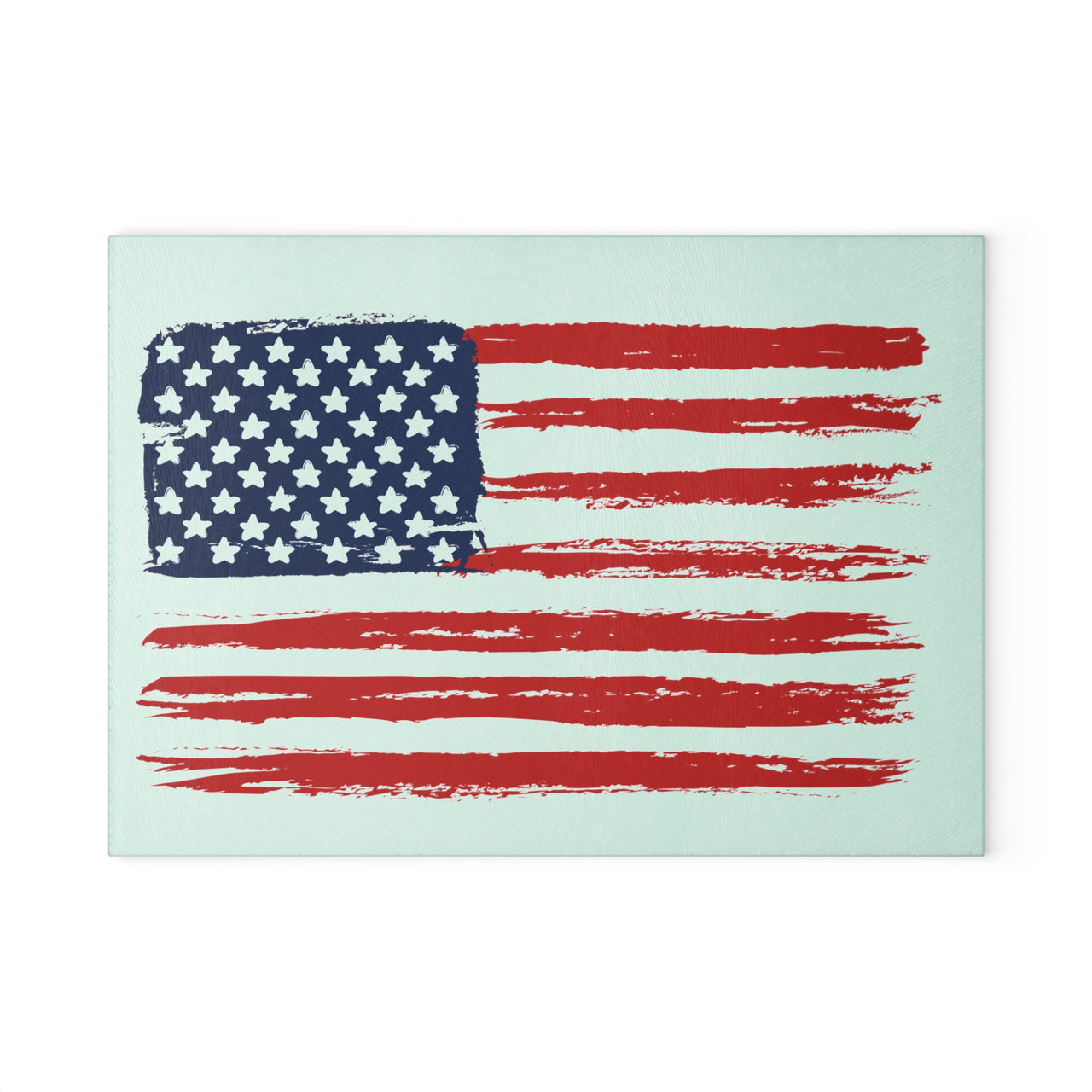 American Flag Glass Cutting Board