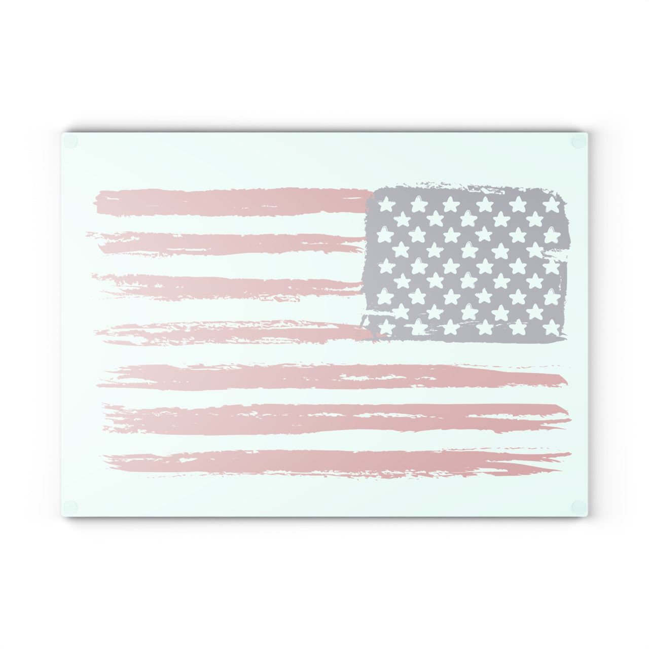 American Flag Glass Cutting Board